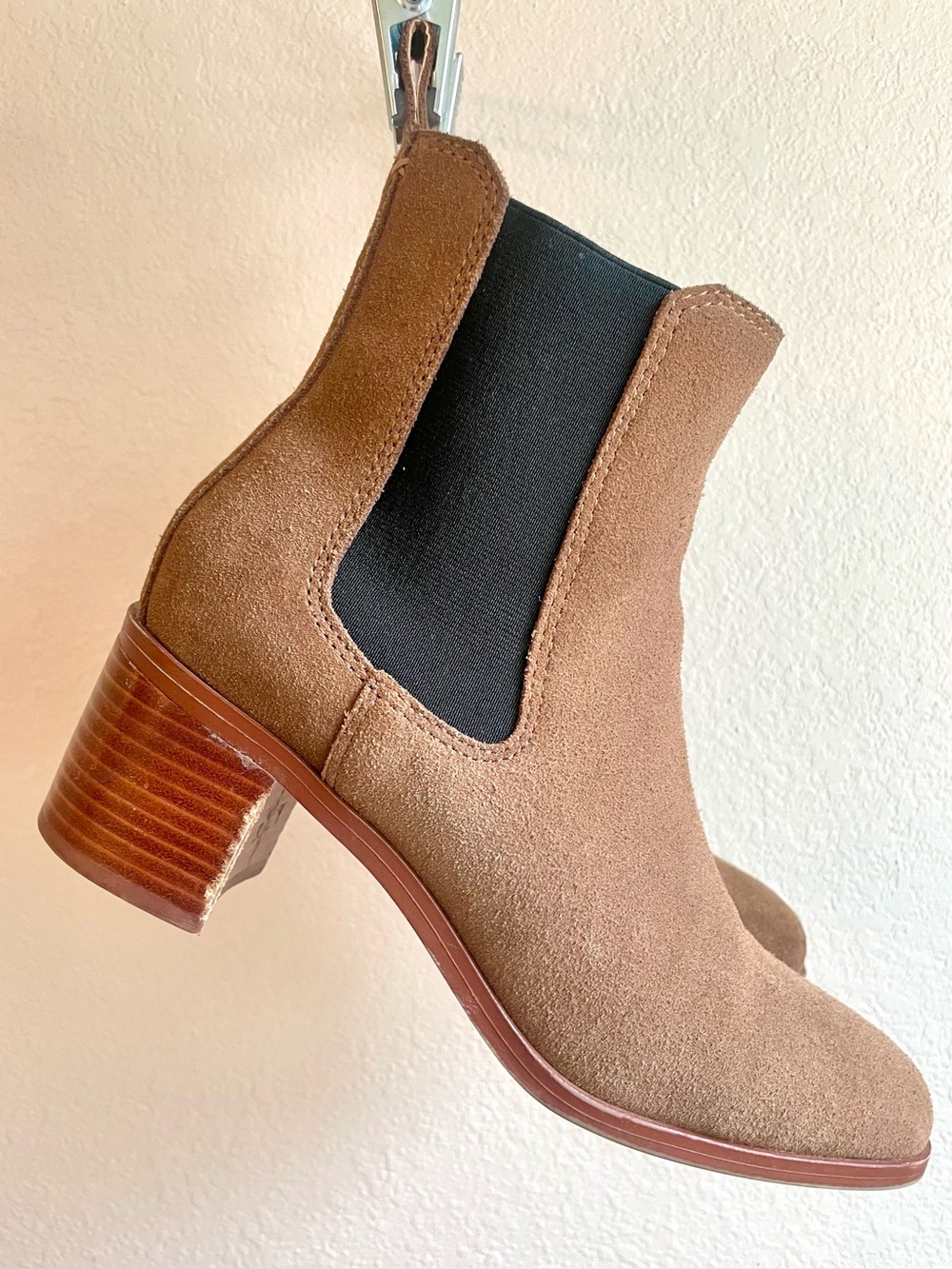 Steve Madden Suede Chelsea Bootie - Brown